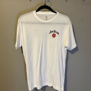 Men’s White Jim Beam Short-Sleeve Logo T-Shirt